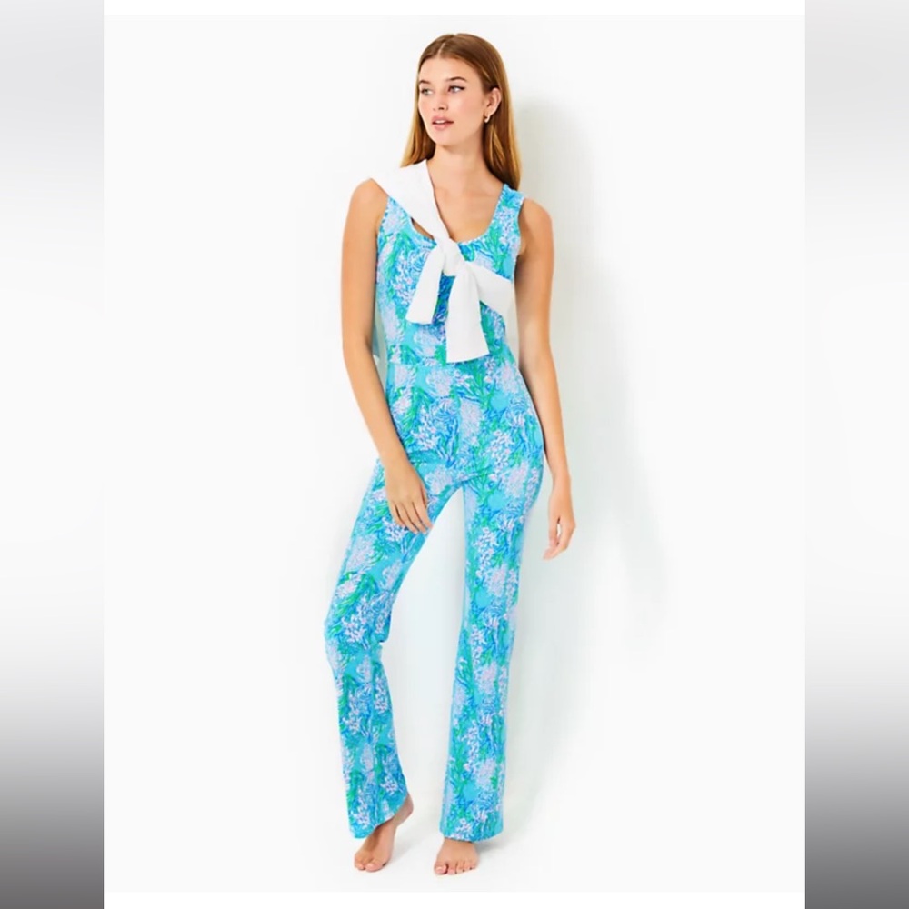 Lilly Pulitzer Luxletic Carpe Vita Flare Jumpsuit